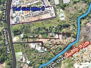 Hiếm hoi lô đất 5.800m2 ngay p10, mimosa dalat view đẹp tuyệt vời, suối bao quanh, nước quanh năm!