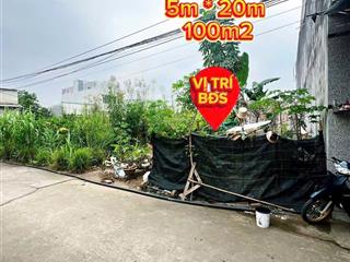 Đất thổ cư 100m2 xây dựng tự do  hẻm ô tô  dân cư đông đúc  1 tỷ 700