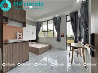 Phòng mới cao cấp full nội thất ban công mặt tiền đường đồng văn cống gần mai chí thọ