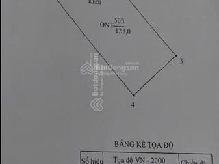 Bán đất mặt tiền 8m diện tích 128m2, đường ô tô tránh nhau. giá đầu tư