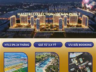 Booking 10 toà chung cư duy nhất thuộc vinhomes ocean park 3 giá dự kiến chỉ 6x tr/m2