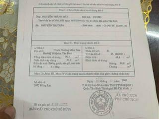 Bán nhà bùi thế mỹ, phường 10, tân bình, 69m2. giá siêu hời 6.2 tỷ