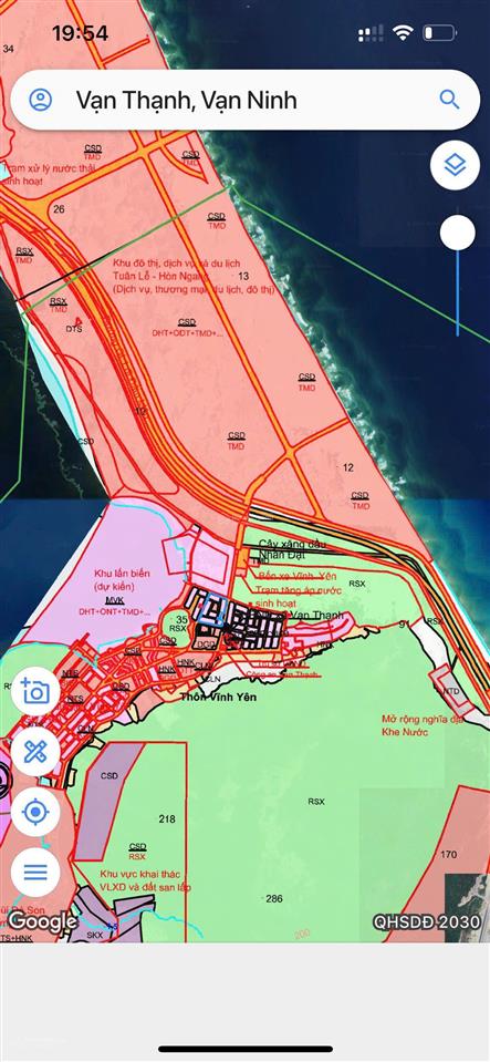 Bán đất khu kinh tế vân phong 2.7 tỉ/ 1 lô 100 m2 đất khu đô thị đối diện công viên địa thế đẹp