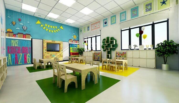 Cho thuê mặt bằng tầng 1 có công năng 450m2, gần linh đàm làm mầm non