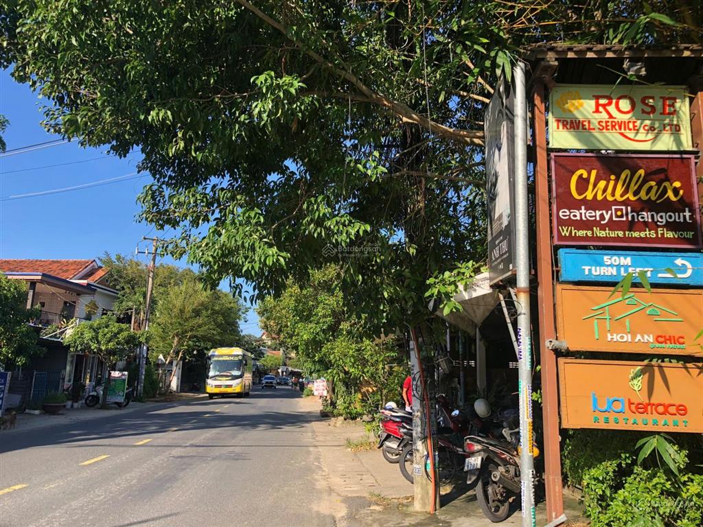 Hiếm có bán đất mặt tiền đường cửa đại  view sông view lúa. trục khách sạn sầm uất hội an (ms495)