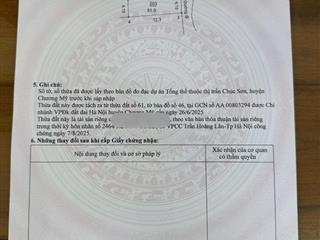 Chính chủ cần bán 51m2 đất tại Chúc Sơn giá chỉ hơn 3 tỷ