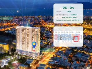 Bán căn 2pn  giá 2,5 tỷ  đường ngô thì nhậm, trung tâm liên chiểu  ck 1% + tặng quà 50tr