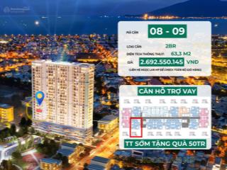 2,6 tỷ  căn 2pn mia center point  đường ngô thì nhậm  căn hỗ trợ vay  tặng quà 50tr