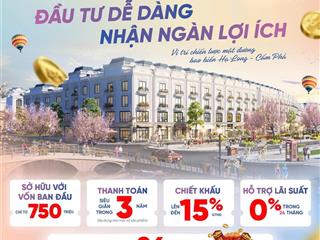 Chỉ từ 750tr sở hữu ngay căn shophouse ngay đường bao biển đối diện vịnh bái tử long tp cẩm phả
