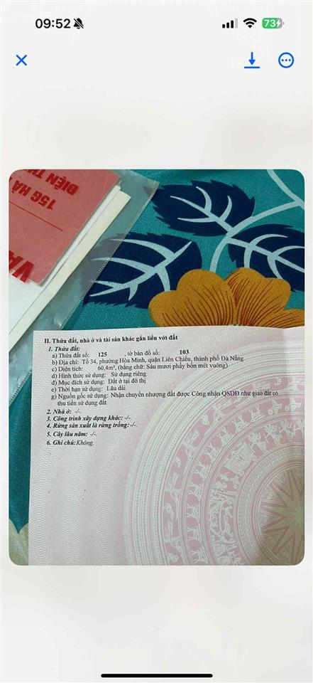 Bán đất tại k 109 tô hiệu, 2,4 tỷ, 60,4 m2 đẹp, nhiều tiện ích chỉ với