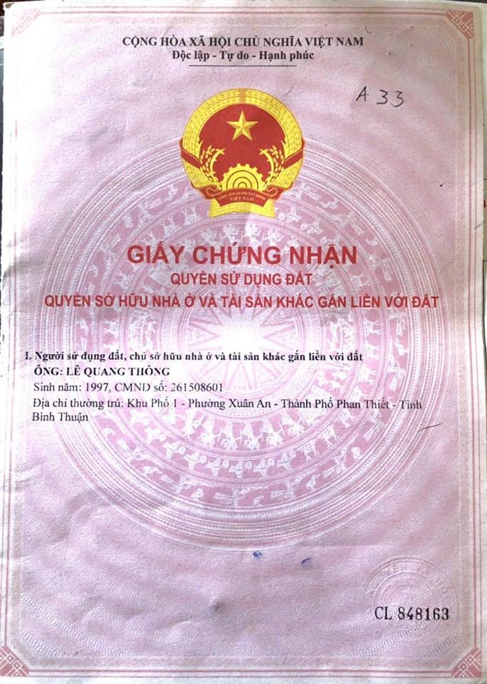 Đất thôn phú mỹ, hàm mỹ, hàm thuận nam, bình thuận. full 110.9m2 thổ cư, chính chủ