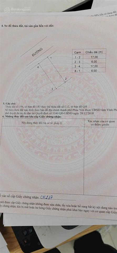 Bán đất tại xã ngọc thanh, phúc yên, vĩnh phúc, 2 tỷ600 triệu, 102 m2 full thổ cư hàng hiếm giá tốt