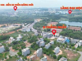 Cần bán! lô 100m2 giá 2tỷ2 kdc bình nguyên, đối diện làng đại học ngay mt thống nhất  có sổ