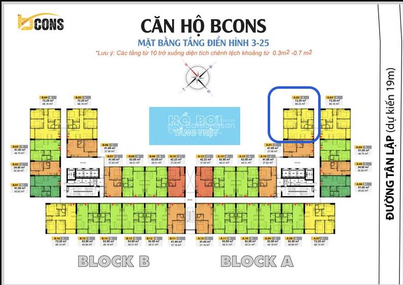 Chính chủ bán căn hộ 3pn2wc bcons miền đông 2 tỷ 950