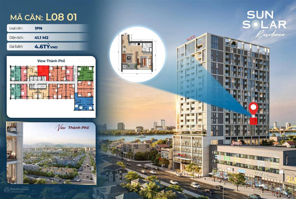 Căn hộ cao cấp mặt tiền đường lê duẩn đà nẵng sun group sun solar, chỉ từ 1,3 tỷ sở hữu căn hộ