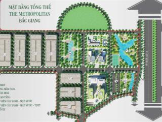 Bán đất nền dự án tại the metropolitan bắc giang, giá thỏa thuận, 90m2