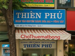 Cho thuê nhà mặt tiền đắc địa trung tâm quận 1  96 lê thị hồng gấm