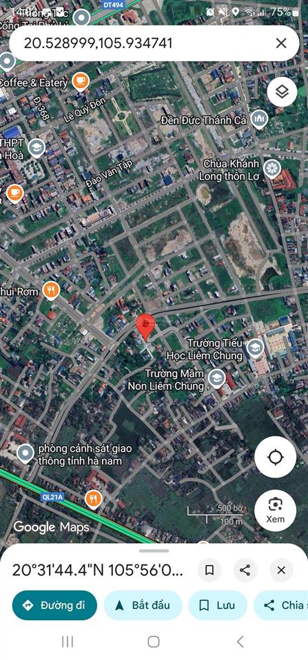 Bán đất tại liêm chính, phủ lý, hà nam, giá tốt, 116.3 m2
