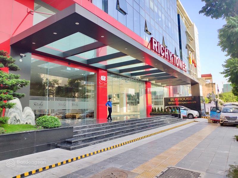 Cho thuê vp giá siêu hời tòa richy tower mạc thái tổ. dt 445m2 có thể chia nhỏ theo nhu cầu