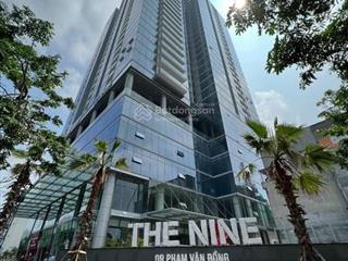 Cho thuê văn phòng tòa the nine  9 phạm văn đồng, dt 100m2200m2500m21000m2, giá chỉ 120k/m2/th