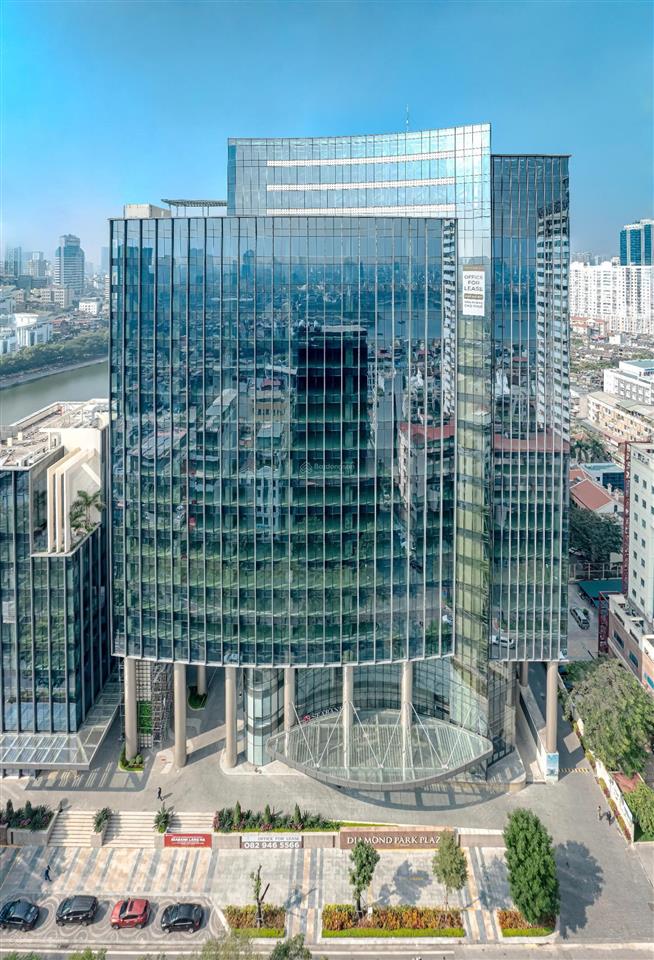Cho thuê vp tại toà diamond park plaza 16 láng hạ, dt 200m2. giá thuê 300k/m2/th