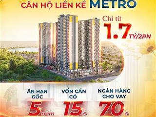 Chỉ với 250tr sở hữu ngay căn hộ 2pn vị trí trung tâm sát vành đai 3 ga metro