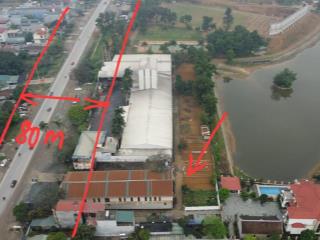 Bán đất dt 70m2 tại đường 21a, phú mãn, quốc oai, hà nội, view hồ siêu thoáng