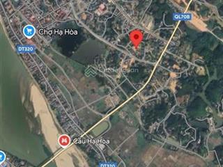 Bán lô đất khu 5  hạ hoà  phú thọ giá chỉ 750tr đất lõi thị trấn full tiện ích