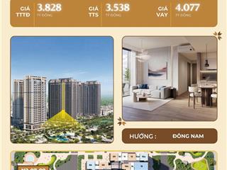 Siêu phẩm căn hộ 2pn  61.1m2 tại masteri trinity square ( vinhomes ocean park 2 )