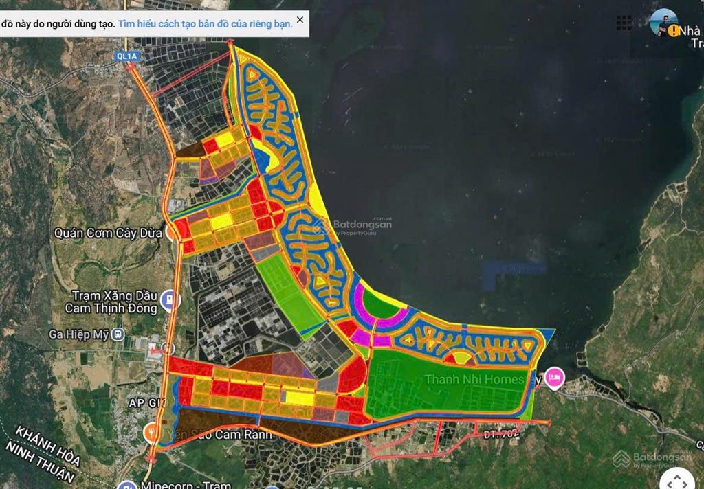 Bán gấp lô đất ngợp mặt tiền dt702 cam lập, cam ranh giá 450tr