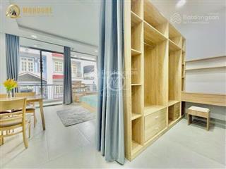 Cho thuê không gian 55m2 ở có ban công full nội thất cộng hòa, p. 13, tân bình gần etown  sân bay