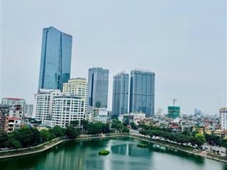 Hoa hậu mặt phố đê la thành view hồ ngọc khánh 97m2 x 8 tầng + hầm giá 86 tỷ