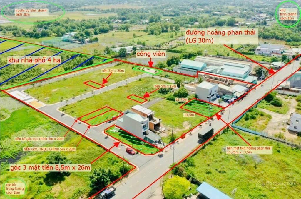 Bán đất nền mặt tiền hoàng phan thái, bình chánh, 6x20m, nhỉnh 3 tỷ