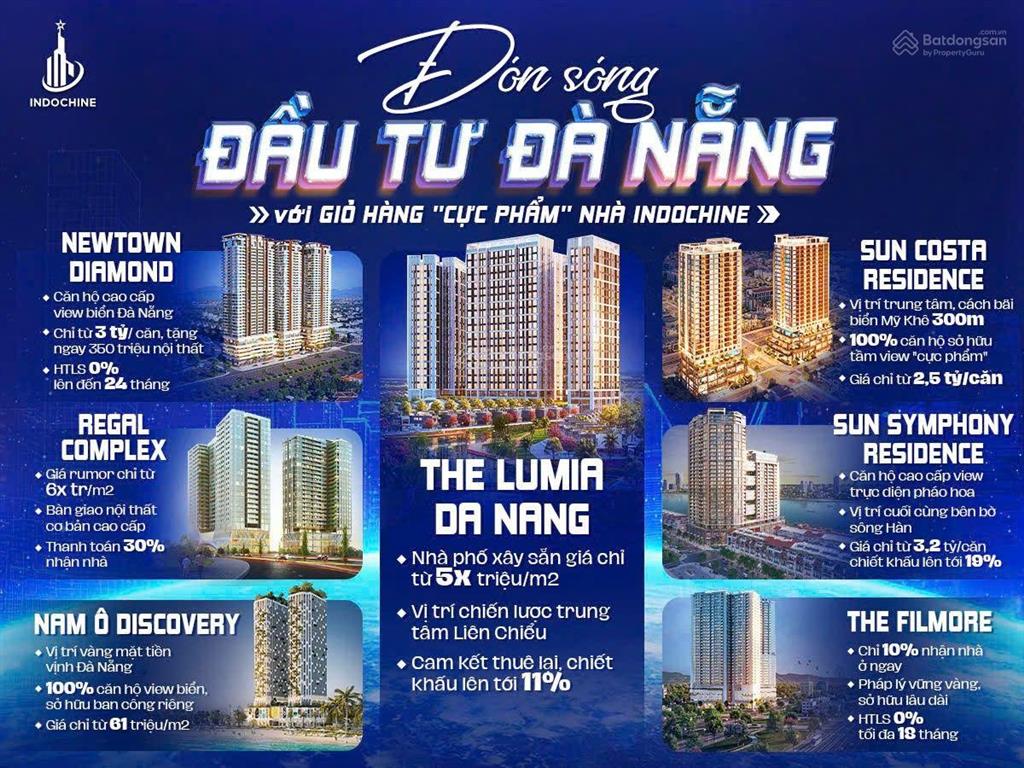 The lumia đà nẵng nhà phố đa công năng  giá chỉ 5x tr/m2, sổ đỏ lâu dài