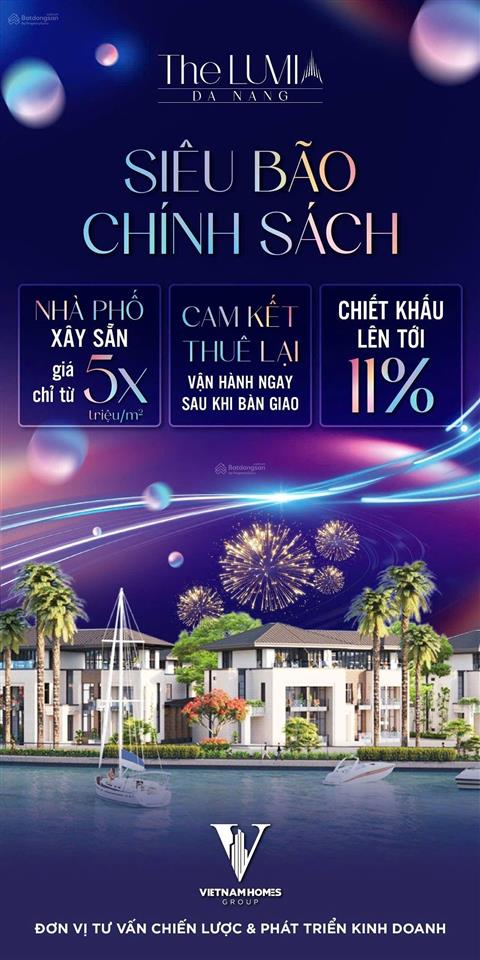 The lumia đà nẵng nhà phố đa công năng  giá chỉ 5x tr/m2, sổ đỏ lâu dài