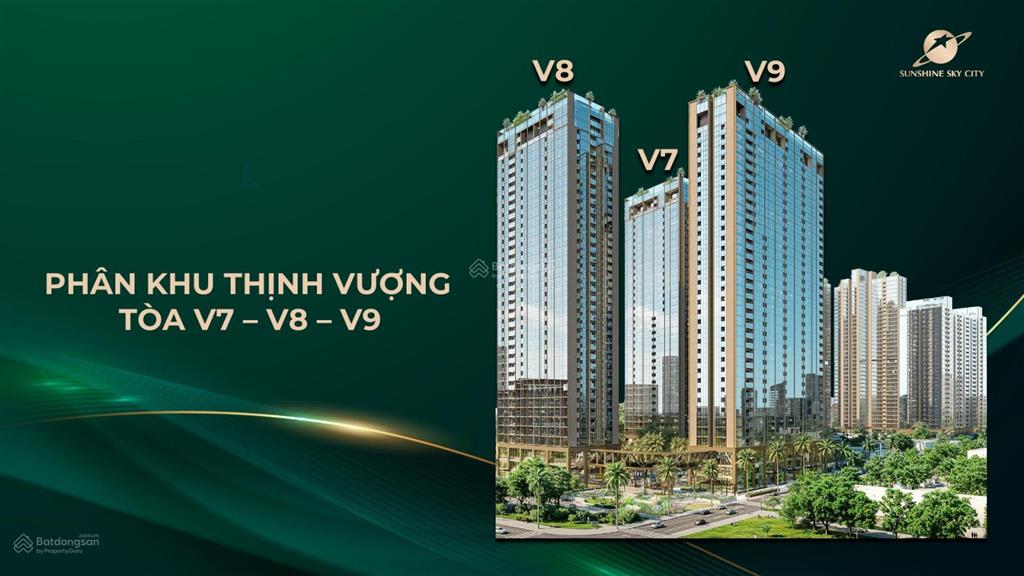 Mở bán sunshine sky city phân khu thịnh vượng pháp lý minh bạch giá dự kiến từ 7x triệu/m²