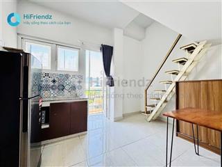 Cọc 1 tháng ở liền căn hộ dạng gác 30m2 full nội thất ban công gần q1, pn   0817 452 ***