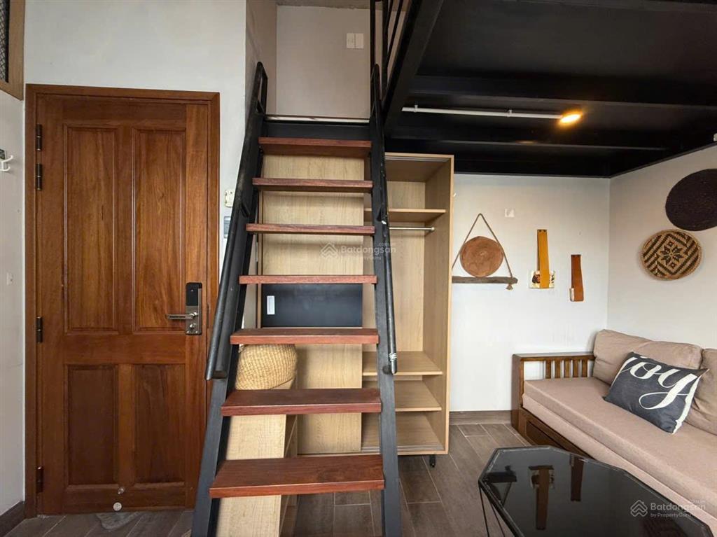 Duplex tông gỗ 2 không gian ngủ ~30m2 nội thất full đường nơ trang long gần vlu, iuh,  0817 452 ***
