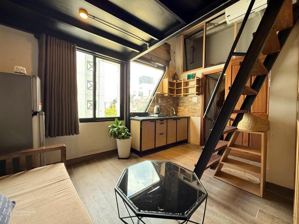 Duplex tông gỗ 2 không gian ngủ ~30m2 nội thất full đường nơ trang long gần vlu, iuh,  0817 452 ***