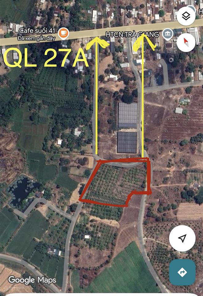 Bán lô đất trồng cây 3 mặt tiền đường xe tải ngay ql27a đi đà lạt