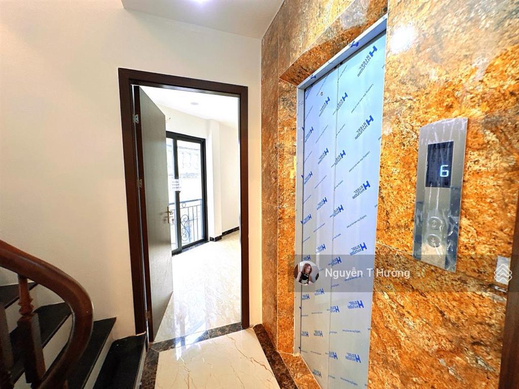 View hồ hoàng quốc việt  55m 6 tầng thang máy  gara ô tô  kinh doanh  hàng xóm biệt thự vàng