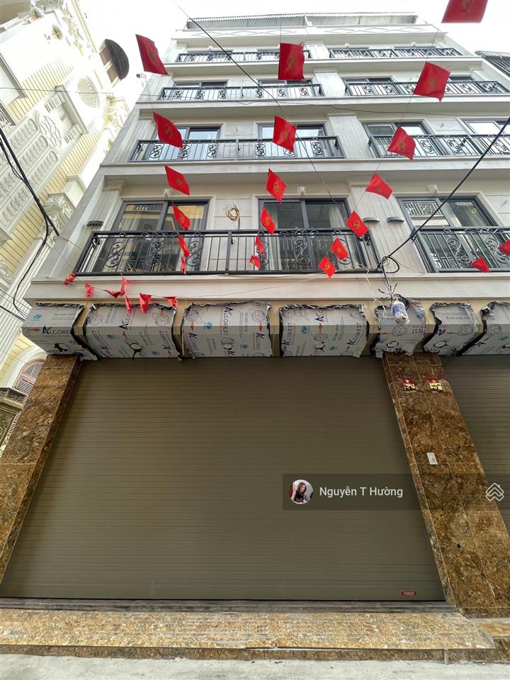 View hồ hoàng quốc việt  55m 6 tầng thang máy  gara ô tô  kinh doanh  hàng xóm biệt thự vàng