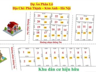 Chính chủ e bán 23 lô thôn phú thịnh xã minh phú