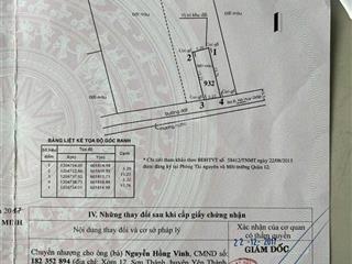 Bán đất đối diện trường cấp 2 tô ngọc vân, thạnh xuân 47, thạnh xuân, quận 12