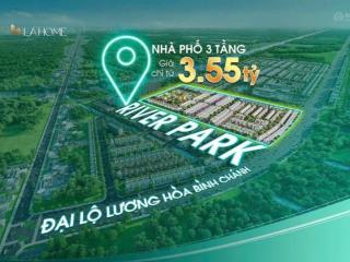 Chỉ với 3 tỷ 5, sở hữu nhà phố 1 trệt 2 lầu 1 sân thượng giữa đại đô thị 100ha ven kênh cực hiếm