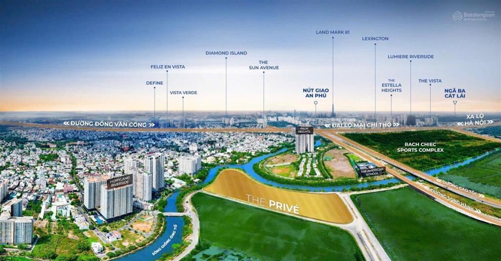 Căn hộ 3 mặt giáp sông tại quận 2 liền kề thủ thiêm, đóng 1%/tháng, cđt hỗ trợ lãi suất 30 tháng