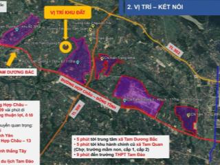 Bán nhanh khu đất phân lô 115m2 full thổ cư 5tr tại tam dương bắc phú thọ