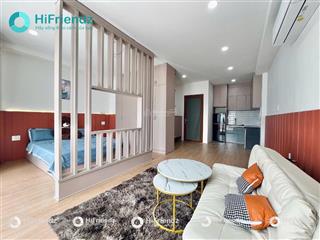 Căn hộ 1pn, 1wc  full nội thất bancol 35m2  sát q1