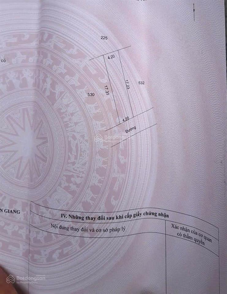 Chính chủ gửi bán 71,8m2 full thổ cư mặt 4m2 bằng hậu 4m2 sở đông, văn giang, hưng yên