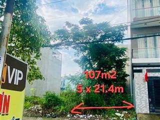 Vip lô đất mặt tiền 107m2 (5x21,4) , đường 10m có vỉa hè ngay nguyễn duy trinh  6,3 tỷ  q9